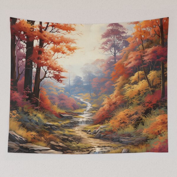 Item preview, Autumn Forest with Vibrant Foliage designed and sold by StudioRedKoala.