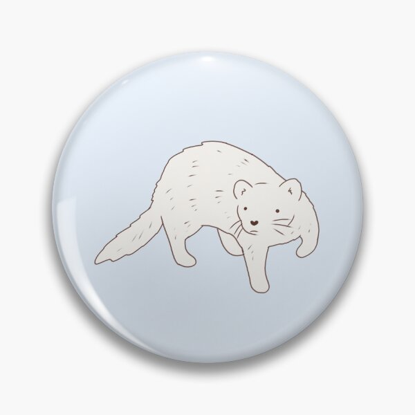 Item preview, White ferret art  designed and sold by Mayarart.