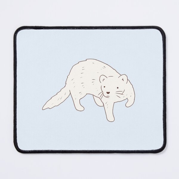 Item preview, White ferret art  designed and sold by Mayarart.
