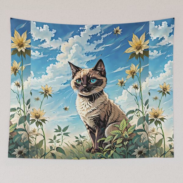 Item preview, Siamese Cat Kitty Kat 3 Elecro Neon Lights Blue Eyes FULL designed and sold by wojysmokes.