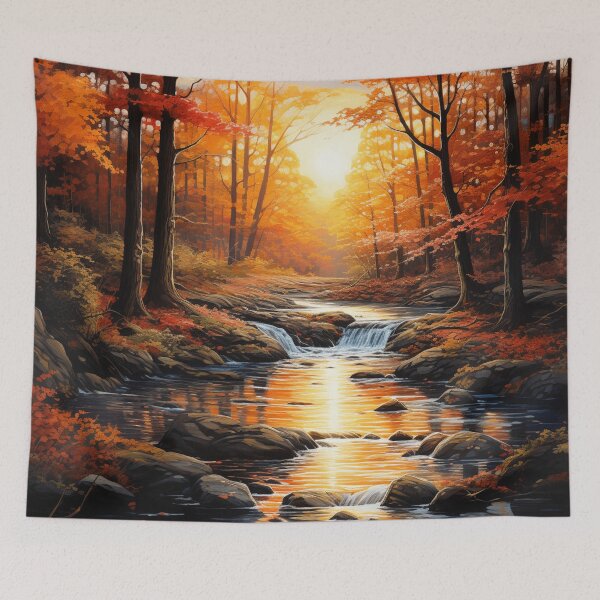 Item preview, Autumn Forest with Vibrant Foliage designed and sold by StudioRedKoala.