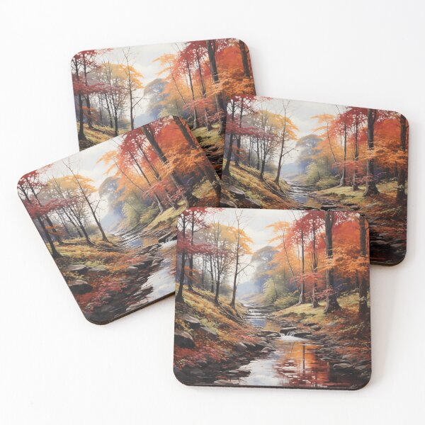 Item preview, Autumn Forest with Vibrant Foliage designed and sold by StudioRedKoala.
