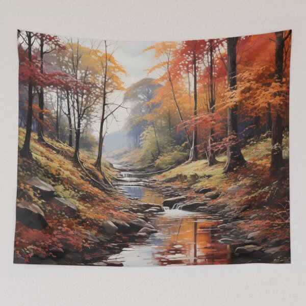 Item preview, Autumn Forest with Vibrant Foliage designed and sold by StudioRedKoala.