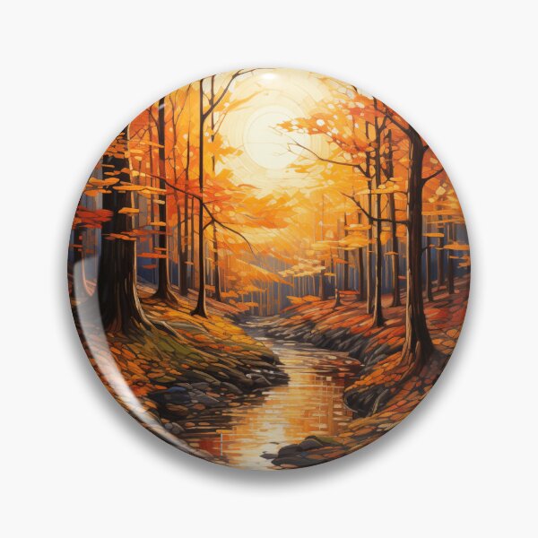 Item preview, Autumn Forest with Vibrant Foliage designed and sold by StudioRedKoala.