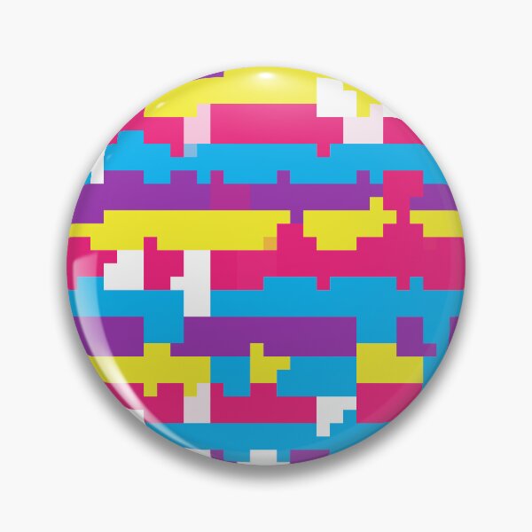 Item preview, Close-Up 80s Remix of Pixel City: Multicolored Horizontal Stripes designed and sold by IraNiva.