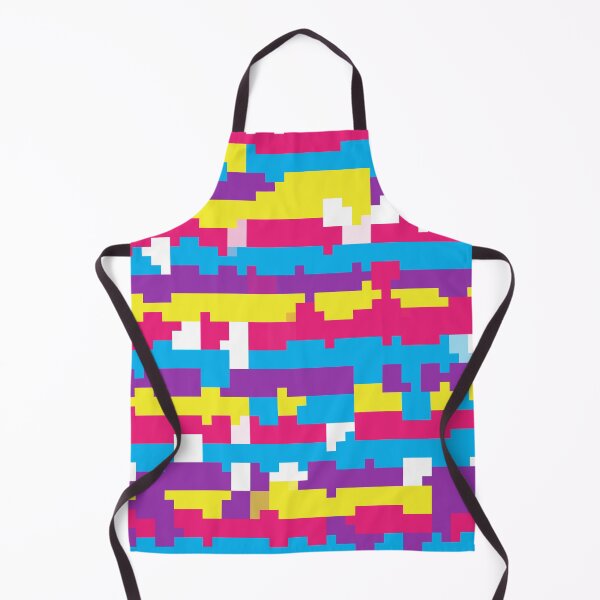 Item preview, Close-Up 80s Remix of Pixel City: Multicolored Horizontal Stripes designed and sold by IraNiva.