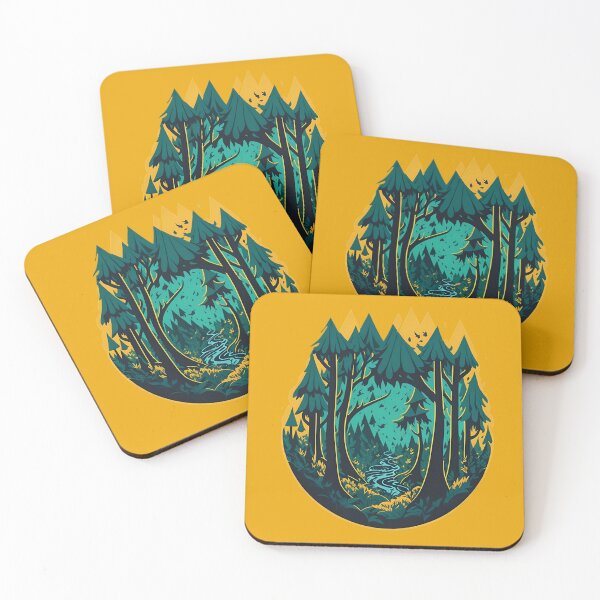 Item preview, Naturaleza, bosque caricaturesco con río. designed and sold by Dr-Kane.