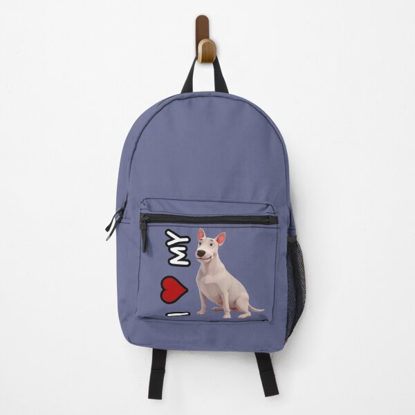Item preview, I love my dog - Animated Bull Terrier in 3D style designed and sold by ChickNickStudio.