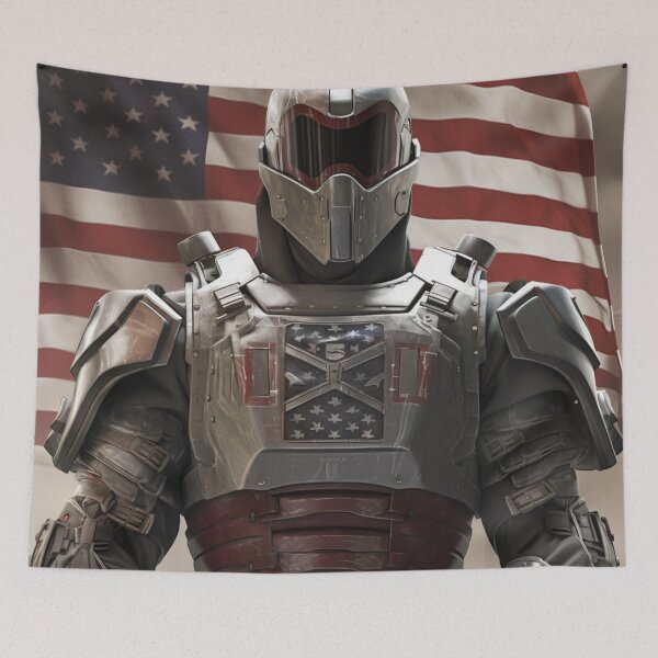 Item preview, American Robot War Art designed and sold by JustArtDesign9.