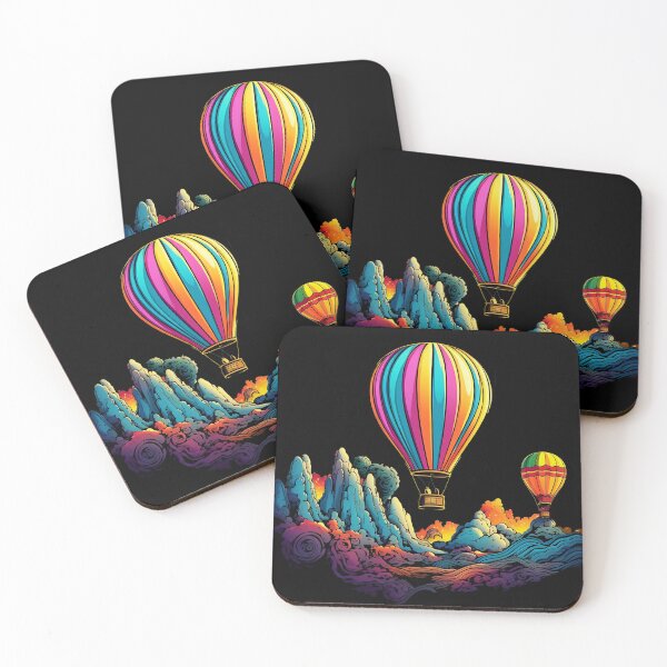 Item preview, Psychedelic Hot Air Adventure: Colorful Skies Await designed and sold by PsyCloth.