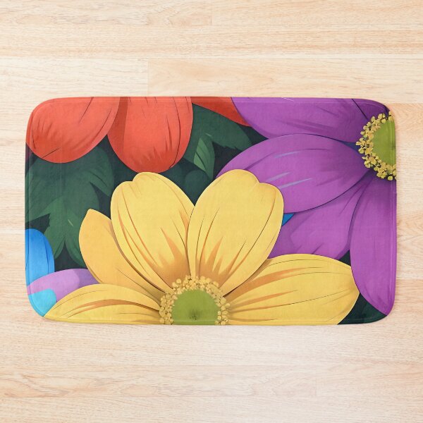 Item preview, Colorful hippie flowers designed and sold by Veendijk.
