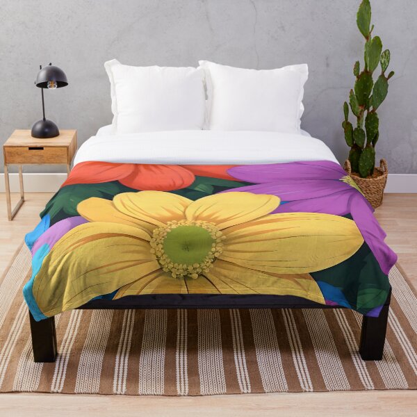 Item preview, Colorful hippie flowers designed and sold by Veendijk.