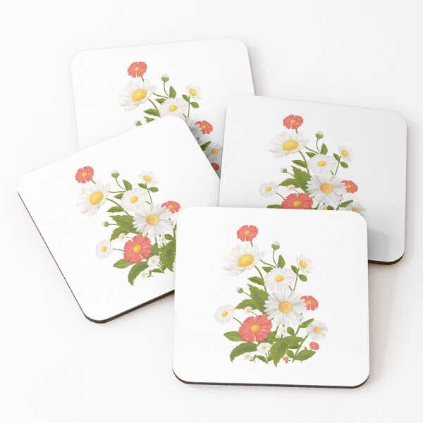 Item preview, Daisy watercolor floral bouquet designed and sold by ArtCornerStudio.