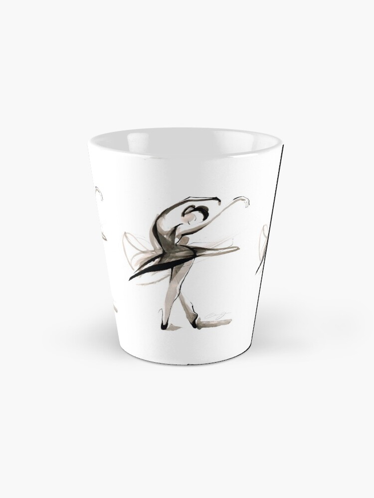 Alternate view of Expressive Watercolor Dance Drawing Mug