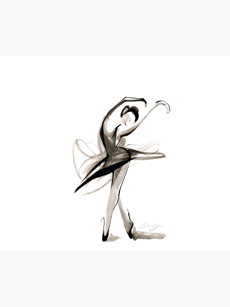 Expressive Watercolor Dance Drawing by CatarinaGarcia