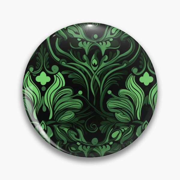 Item preview, Colorful fantasy pattern black green ornaments lace pattern designed and sold by G-M-Designs.