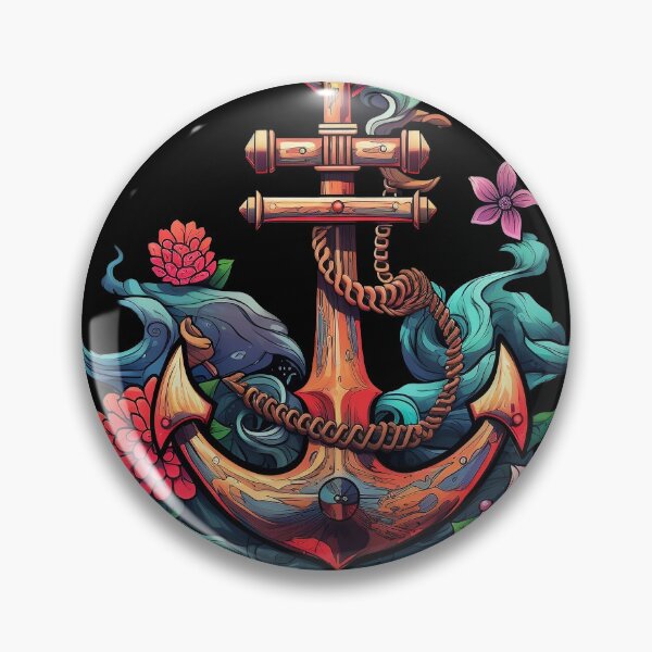 Item preview, Psychedelic Anchor Reflections: Nautical Stillness designed and sold by PsyCloth.