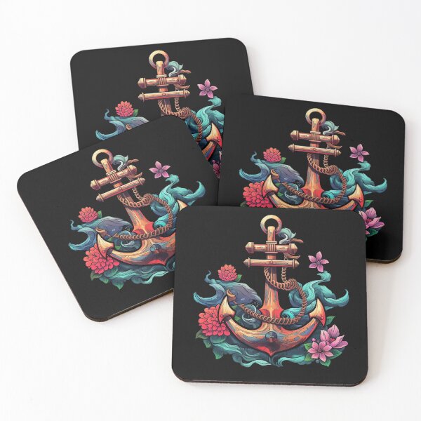 Item preview, Psychedelic Anchor Reflections: Nautical Stillness designed and sold by PsyCloth.