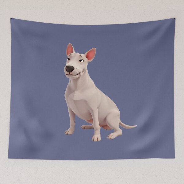 Item preview, Animated Bull Terrier in 3D style designed and sold by ChickNickStudio.