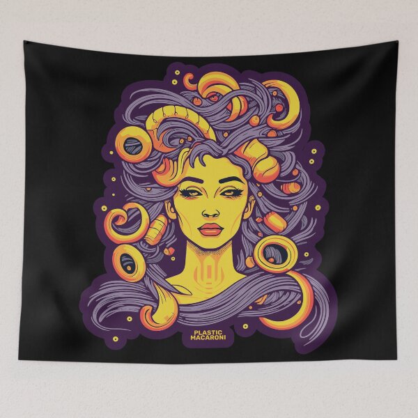Item preview, Plastic Macaroni Boho Trippy Hippy Fettuccine designed and sold by nipplesofvenus.
