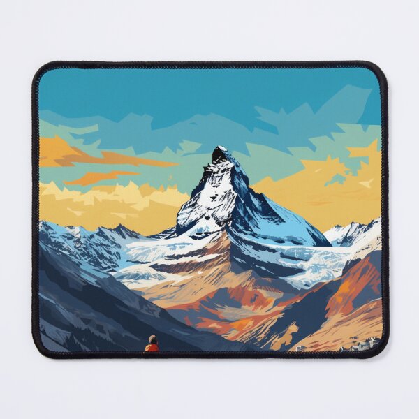Item preview, A Pop Art Travel Print of Zermatt - Switzerland designed and sold by StudioRedKoala.