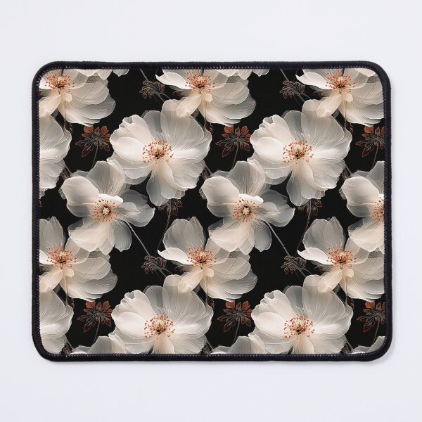 Item preview, beatiful white flower in black background designed and sold by duangbj.