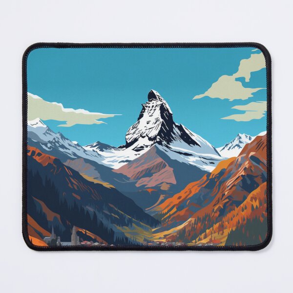 Item preview, A Pop Art Travel Print of Zermatt - Switzerland designed and sold by StudioRedKoala.