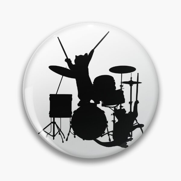Item preview, Cats Playing Drums designed and sold by Primroaddesigns.