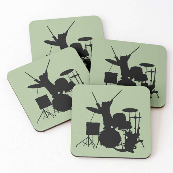 Item preview, Cats Playing Drums designed and sold by Primroaddesigns.