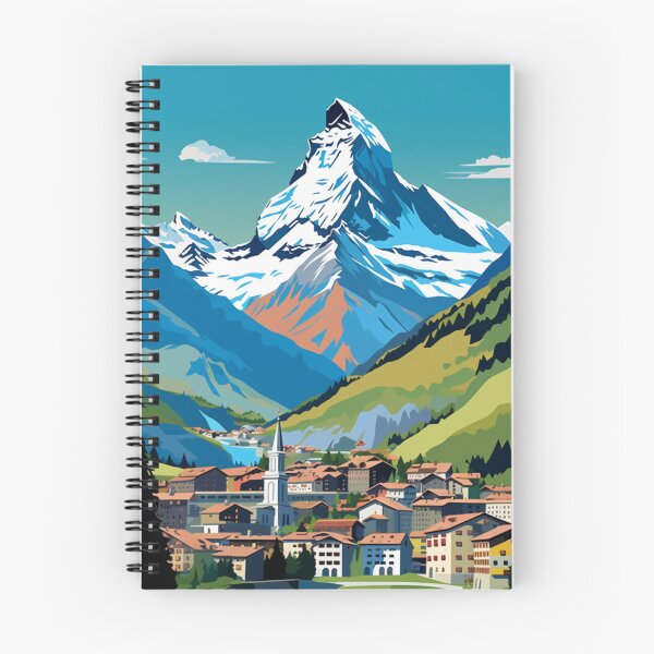 Item preview, A Pop Art Travel Print of Zermatt - Switzerland designed and sold by StudioRedKoala.