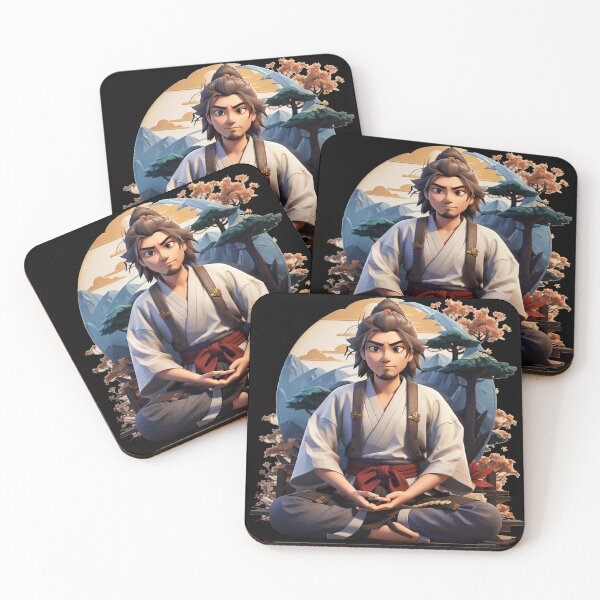 Item preview, Miyamoto Musashi Meditating designed and sold by TrendyPalette.