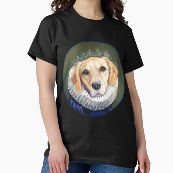 Item preview, Lady Grace - Golden Retriever Lover Golden Retriever in Elizabethan collar designed and sold by HaggisVitae.