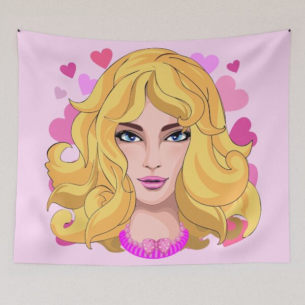 Artikelvorschau, Barbie Pink Beauty Portrait entworfen und verkauft von BluedarkArt.