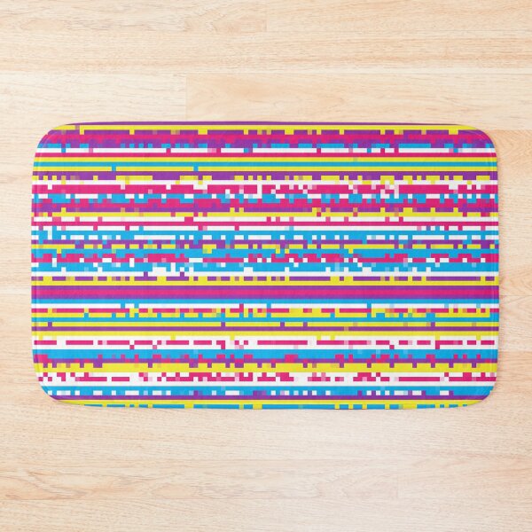 Item preview, Handcrafted 80s Remix of Orbital Pixel City: The Multicolored Horizontal Stripes designed and sold by IraNiva.