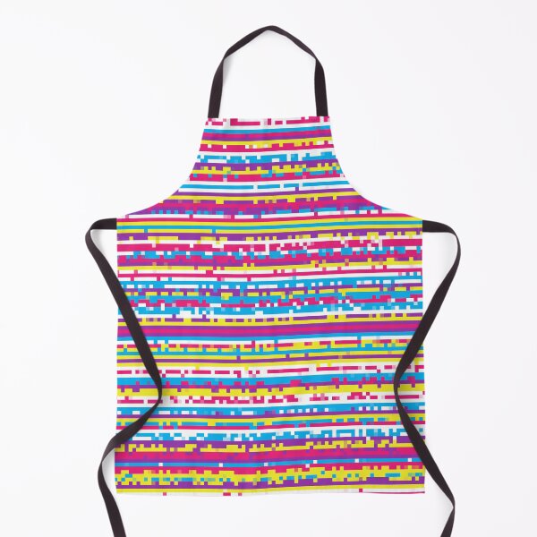 Item preview, Handcrafted 80s Remix of Orbital Pixel City: The Multicolored Horizontal Stripes designed and sold by IraNiva.