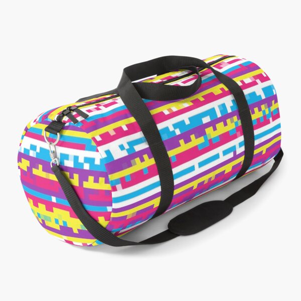 Item preview, Handcrafted 80s Remix of Orbital Pixel City: The Multicolored Horizontal Stripes designed and sold by IraNiva.