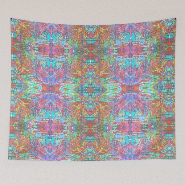 Item preview, Eye of a Feather Monoprint Pattern Bright designed and sold by vallisrowe.