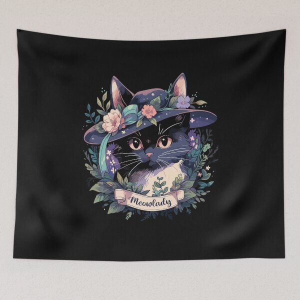 Aperçu de l'œuvre Cottagecore Fairycore Cat Gifts Girls Womens Meowlady Cat créée et vendue par KsuAnn.