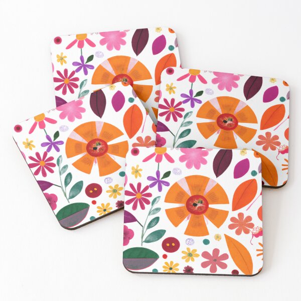 Item preview, Flowers and leaf pattern designed and sold by Discoble.