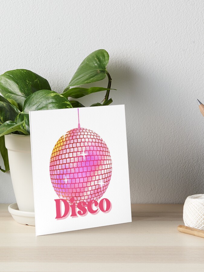 Pink disco balls Art Board Print for Sale by hgrasel