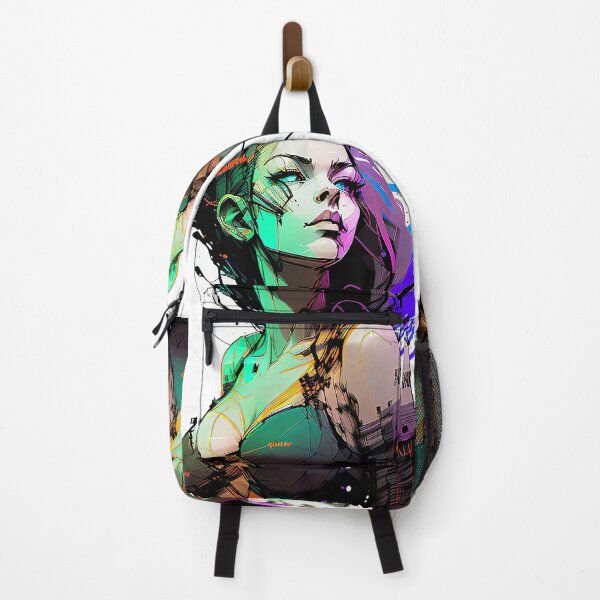 Aperçu de l'œuvre Fille aquarelle Inkpunk Design créée et vendue par Goodyzaa.