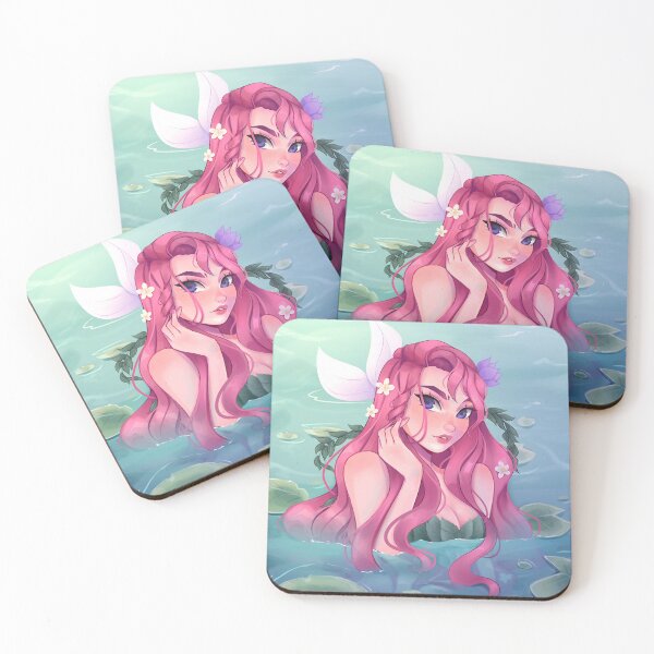 Item preview, pink mermaid designed and sold by ZevanyStore.