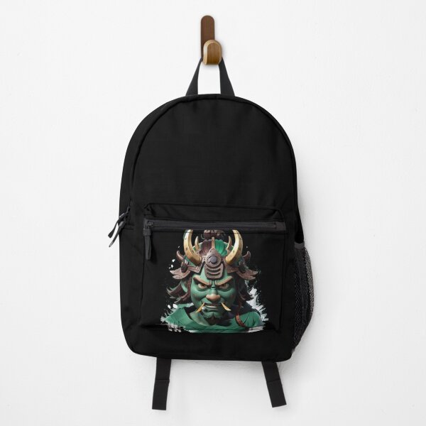 Item preview, Oni Samurai Mask Green designed and sold by TrendyPalette.