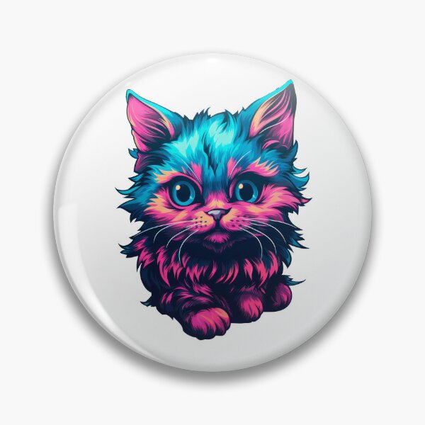 Item preview, Gatito de Colores con contorno blanco designed and sold by MiguelFirewolf.