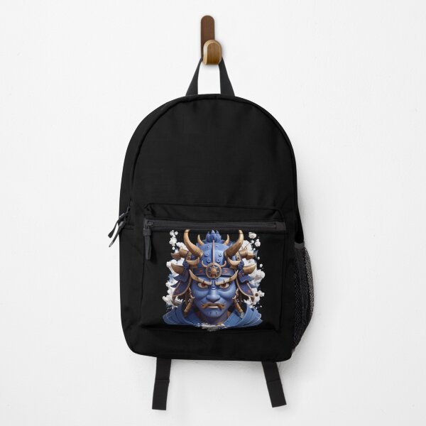 Item preview, Oni Samurai Mask Blue designed and sold by TrendyPalette.
