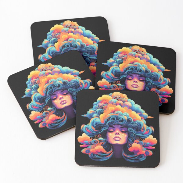 Item preview, Psychedelic Head in the Clouds: Dreamscapes Unleashed designed and sold by PsyCloth.