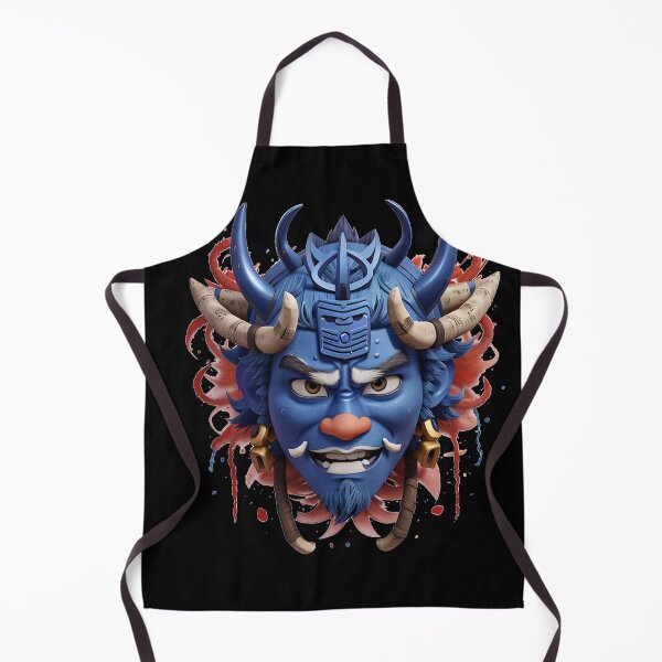 Item preview, Oni Samurai Mask Blue designed and sold by TrendyPalette.