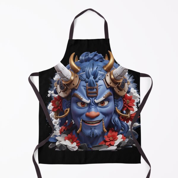 Item preview, Oni Samurai Mask Blue designed and sold by TrendyPalette.