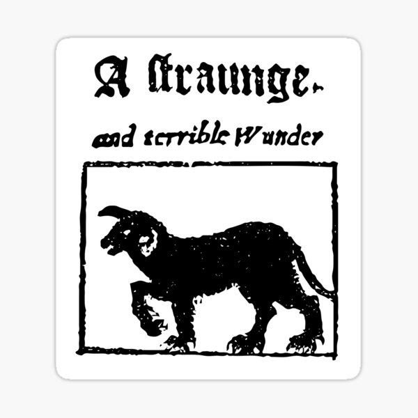 Item preview, Black Shuck A Strange and Terrible Wonder Woodcut designed and sold by Dr-Faustus.