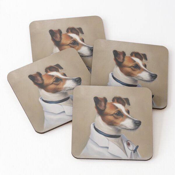 Item preview, Pintura del doctor Jack Russell Terrier designed and sold by PetArt ⭐⭐⭐⭐⭐.